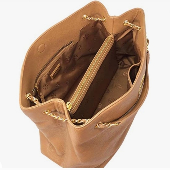 Tory Burch Britten Leather Triple Compartment Bag - Picture 3 of 4